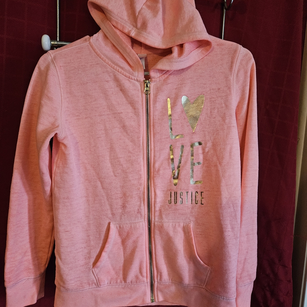 Justice Pink Hoodie for Kids Girls Size 12